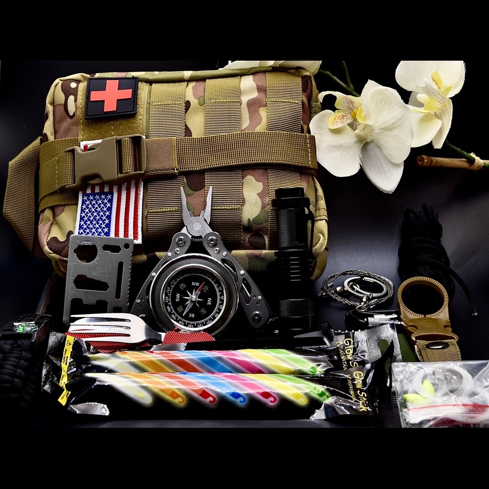 201Pcs  Emergency Survival and First Aid Kit